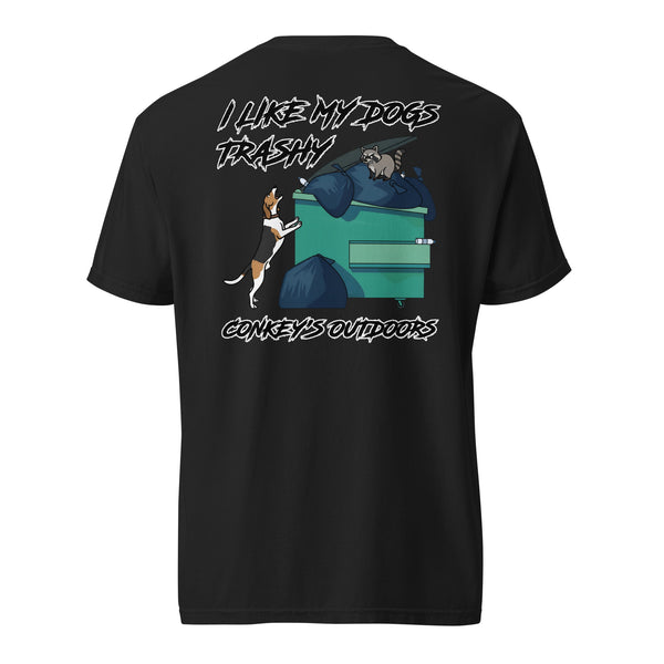 I Like My Dogs Trashy Coonhound Shirt Black 