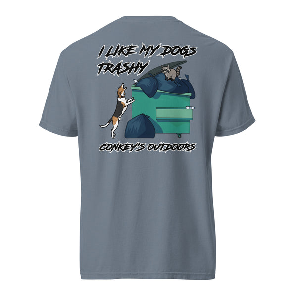 I Like My Dogs Trashy Coonhound Shirt Blue Jean