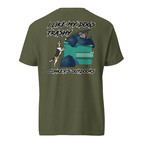 I Like My Dogs Trashy Coonhound Shirt Hemp