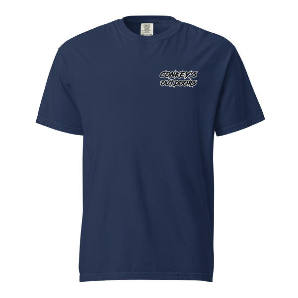 I Like My Dogs Trashy Coonhound Shirt True Navy Front