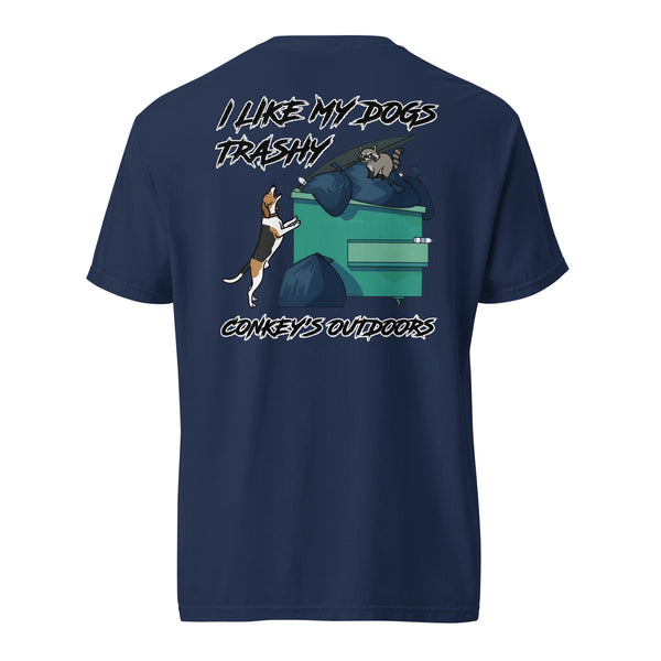 I Like My Dogs Trashy Coonhound Shirt True Navy