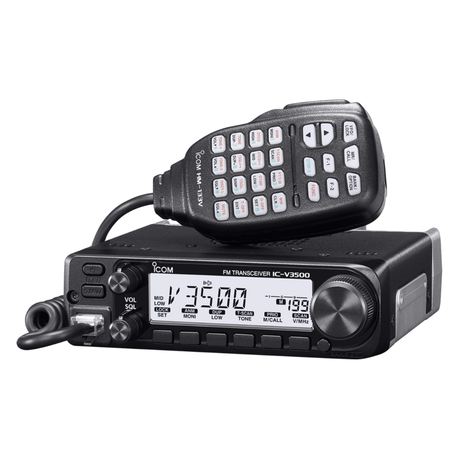 Icom IC-V3500 2M Mobile Transceiver | 65W VHF Radio – Conkey's