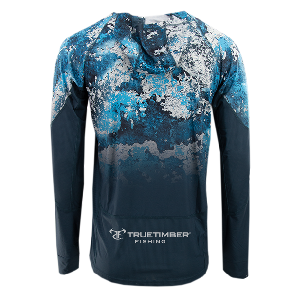 SightCast All-in-One Gradient Hoodie - Rift Camo/Steel Blue