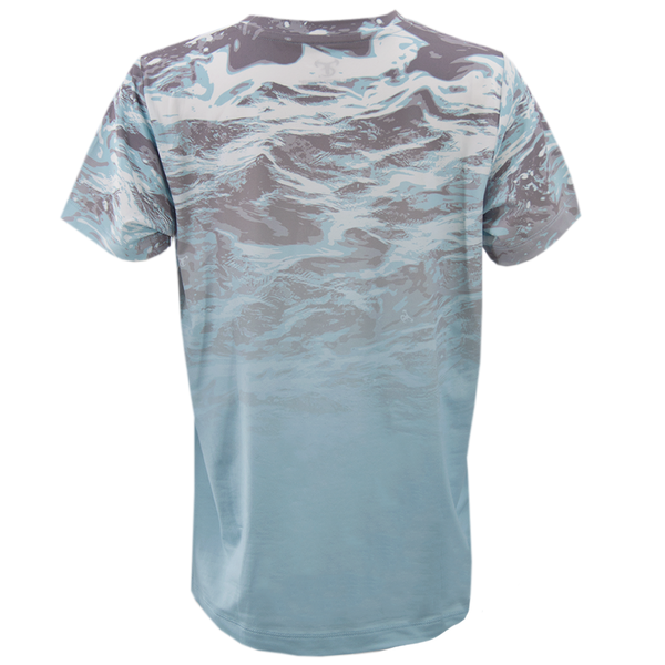 Youth SS Gradient Crew - Kenai Aqua/Sky Blue