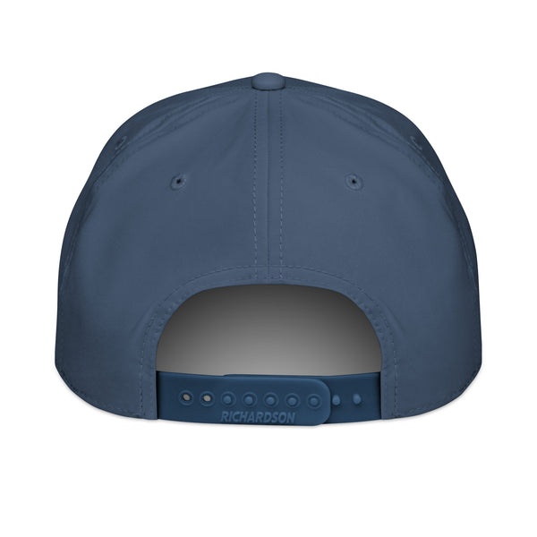 Let the Dogs Do the Talkin' Coonhound Rope Hat Light Blue/White Back