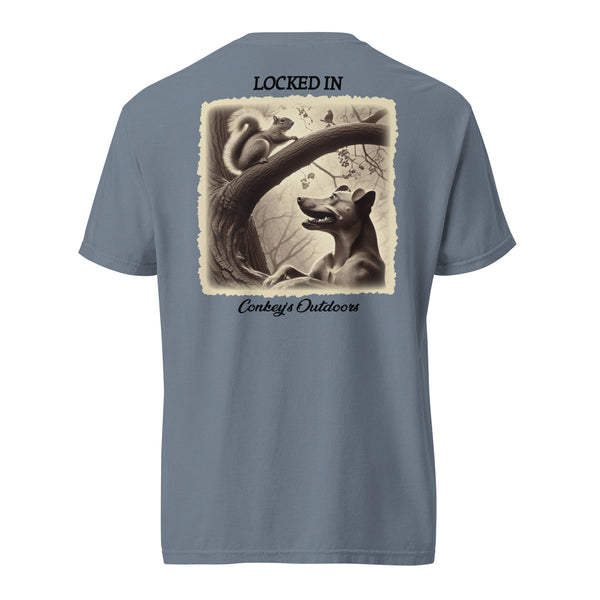 Locked In Squirrel Dog Shirt Blue Jean
