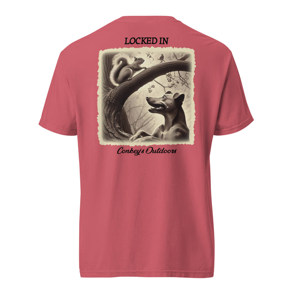 Locked In Squirrel Dog Shirt Watermelon
