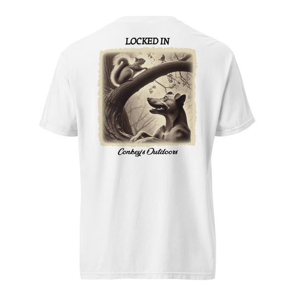 Locked In Squirrel Dog Shirt White
