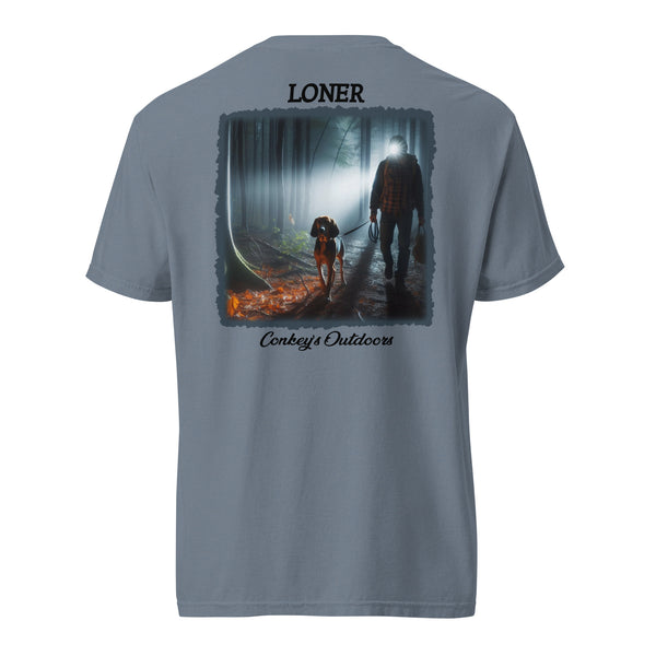 Loner Night Hunting Coonhound Shirt Blue Jean