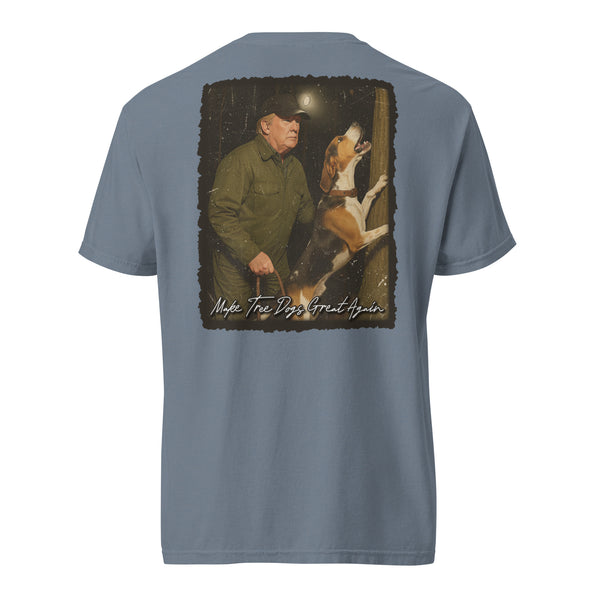Make Tree Dogs Great Again Coonhound Shirt Blue Jean

