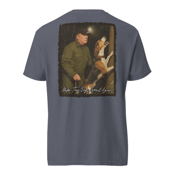 Make Tree Dogs Great Again Coonhound Shirt Denim
