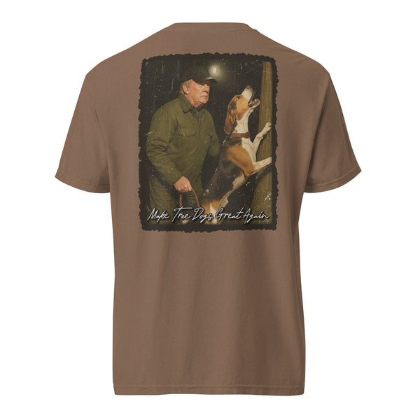 Make Tree Dogs Great Again Coonhound Shirt Espresso
