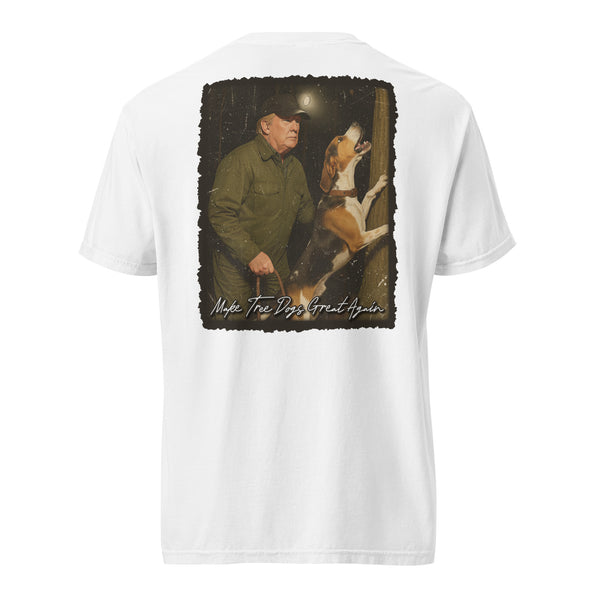 Make Tree Dogs Great Again Coonhound Shirt White
