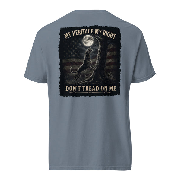 My Heritage My Right Coonhound Shirt Blue Jean
