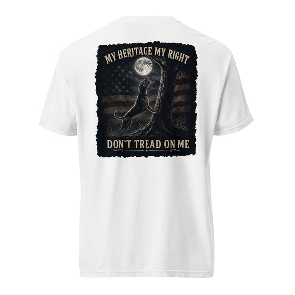 My Heritage My Right Coonhound Shirt White
