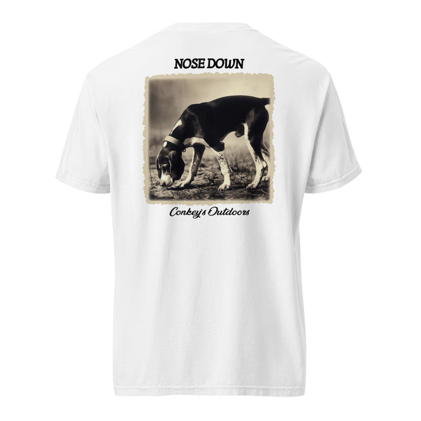 Nose Down Tracking Hound Shirt White
