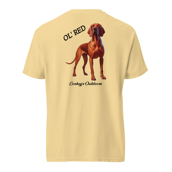 Ol' Red Redbone Coonhound Shirt Butter