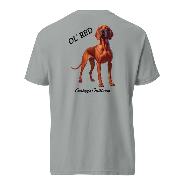 Ol' Red Redbone Coonhound Shirt Granite