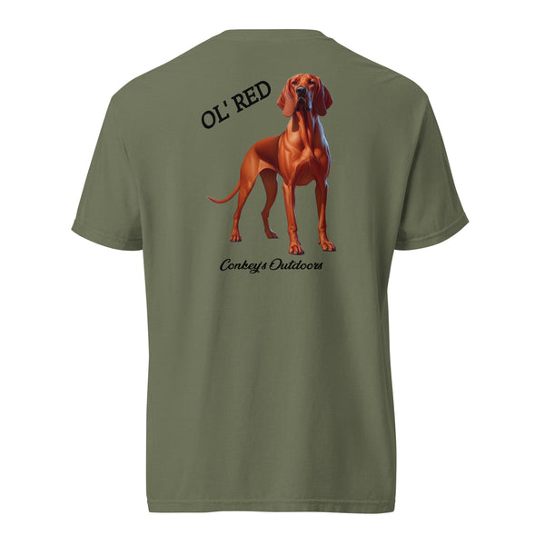 Ol' Red Redbone Coonhound Shirt Moss