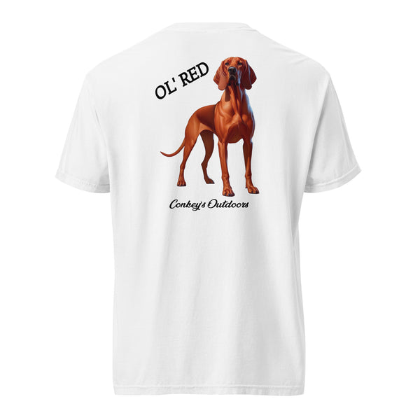 Ol' Red Redbone Coonhound Shirt White