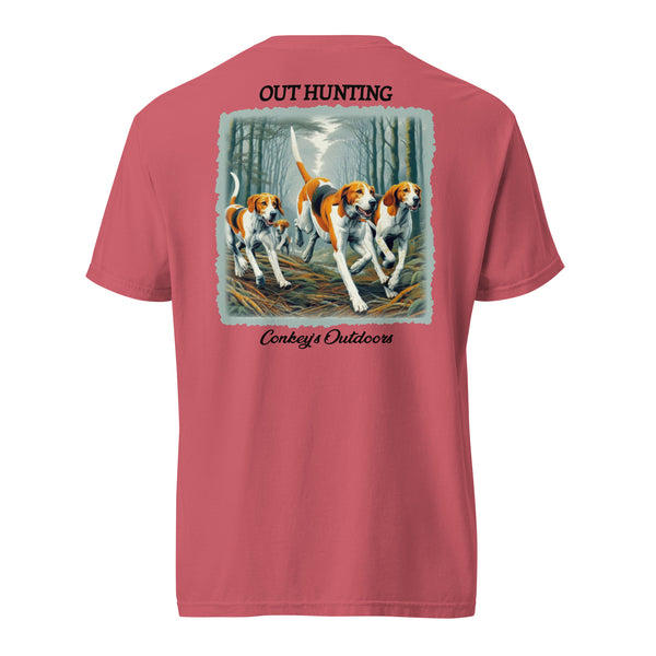Out Hunting Pack of Hounds Shirt Watermelon