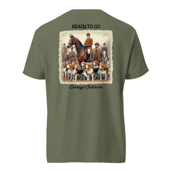 Ready To Go Vintage Fox Hunt Shirt Moss
