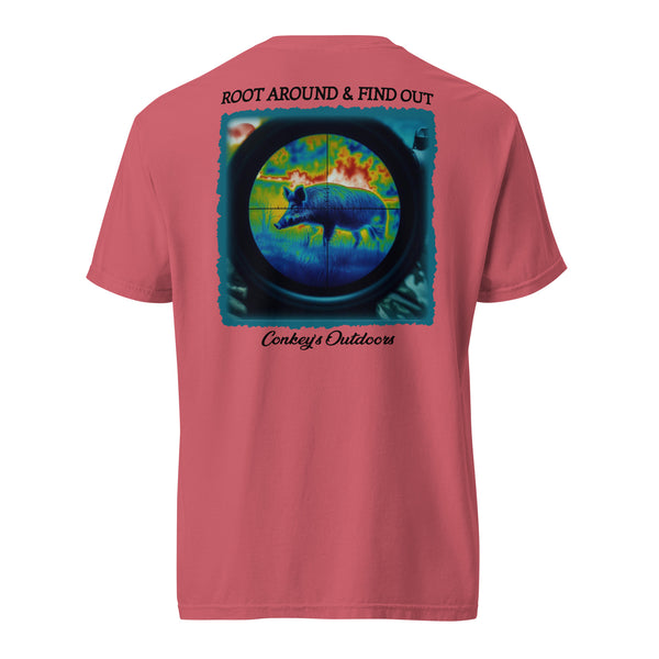 Root Around & Find Out Thermal Hog Hunting Shirt Watermelon
