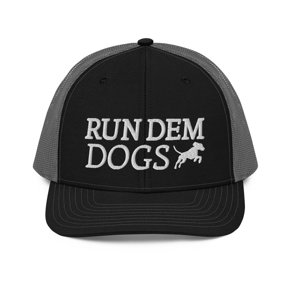 Run Dem Dogs Hat Black / Charcoal Front