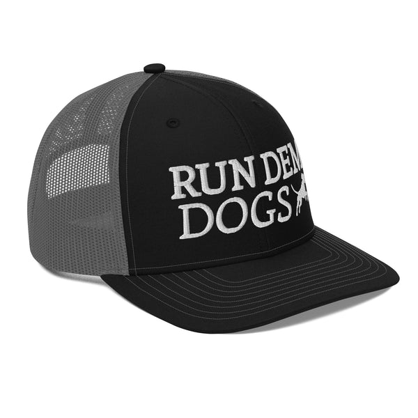Run Dem Dogs Hat Black / Charcoal Side