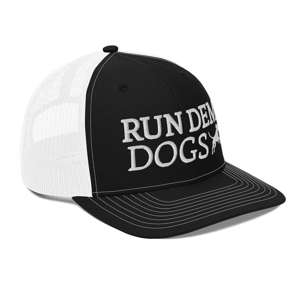 Run Dem Dogs Hat Black / White Side
