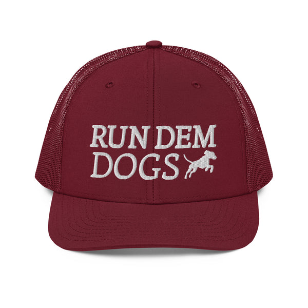 Run Dem Dogs Hat Cardinal Front