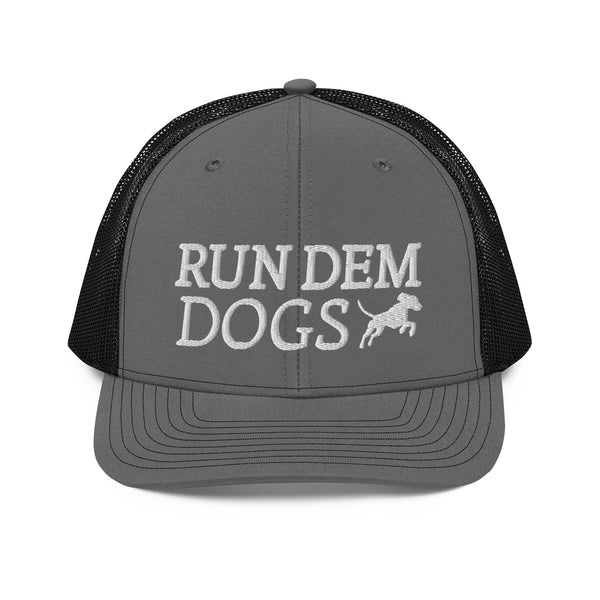 Run Dem Dogs Hat Charcoal/Black Front