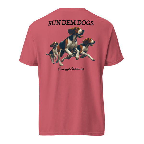 Run Dem Dogs Hunting Hound Shirt Watermelon