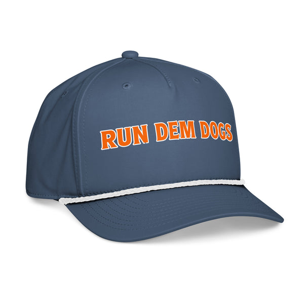 Run Dem Dogs Rope Hat Light Blue/White Back