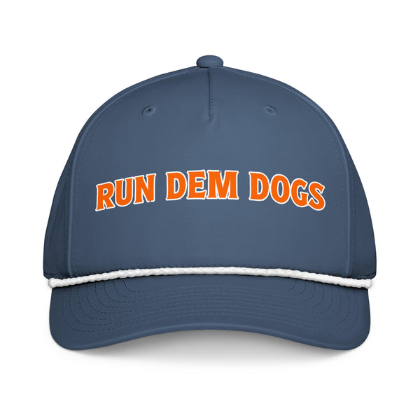 Run Dem Dogs Rope Hat Light Blue/White Front