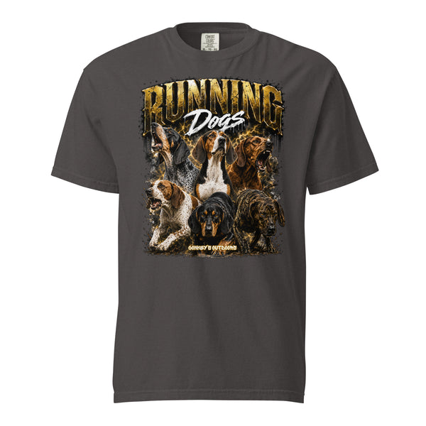 Running Dogs Coonhound Hunting Shirt Grey