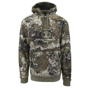 High Pile Fleece Hoodie with TrueTimber logo- Strata