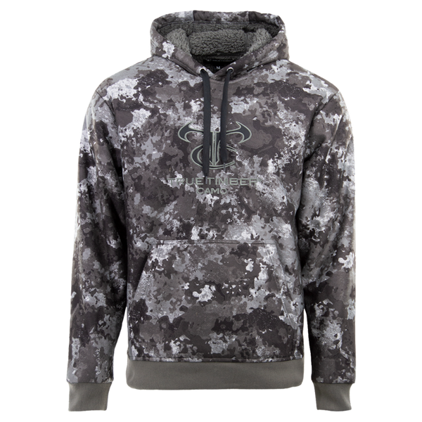 High Pile Fleece Hoodie with TrueTimber logo- Midnight Camo