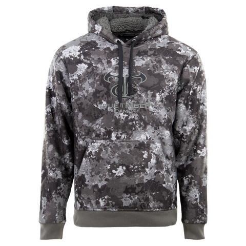 High Pile Fleece Hoodie with TrueTimber logo- Midnight Camo