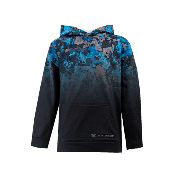 Youth DropShot Gradient Hoodie - RipTide/Dark Charcoal