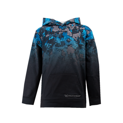 Youth DropShot Gradient Hoodie - RipTide/Dark Charcoal