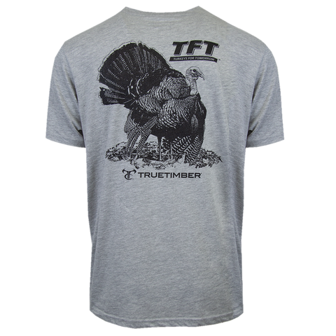 Turkeys for Tomorrow Tee - Heather Gray