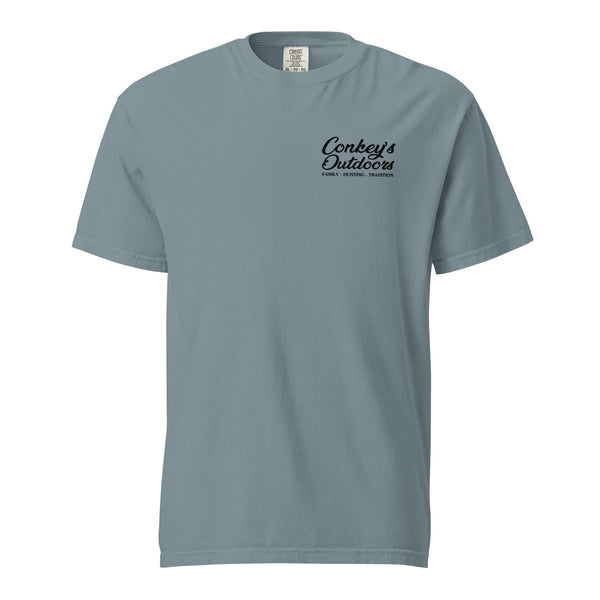 Take The Shot Truck Bed Hunting Shirt Ice Blue Front
