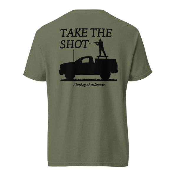 Take The Shot Truck Bed Hunting Shirt Moss