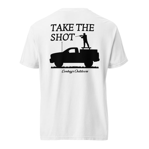 Take The Shot Truck Bed Hunting Shirt White