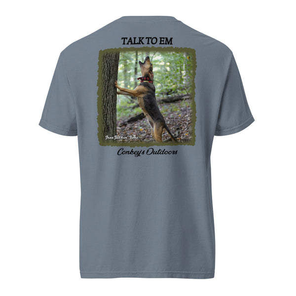 Talk To Em Treeing Coonhound Shirt Blue Jean
