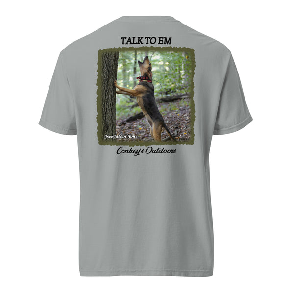Talk To Em Treeing Coonhound Shirt Granite
