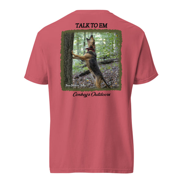 Talk To Em Treeing Coonhound Shirt Watermelon
