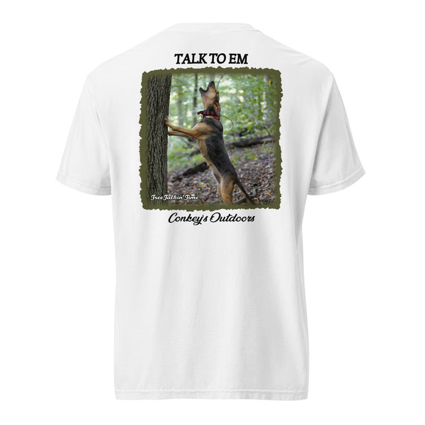 Talk To Em Treeing Coonhound Shirt White
