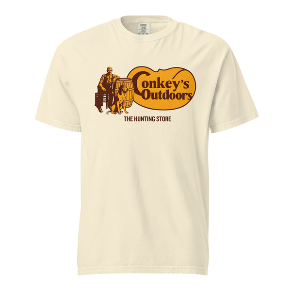 The Hunting Store Front Logo Coonhound Shirt Ivory